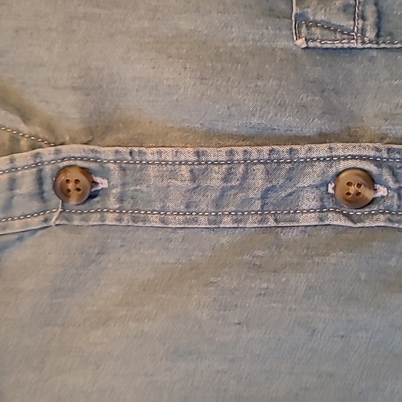 Sonoma Chambray Button Down Shirt Large - Picture 9 of 9